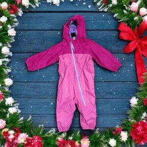 The North Face Infant Tailout Snowsuit baby girls size 6-12 months Cha Cha Pink